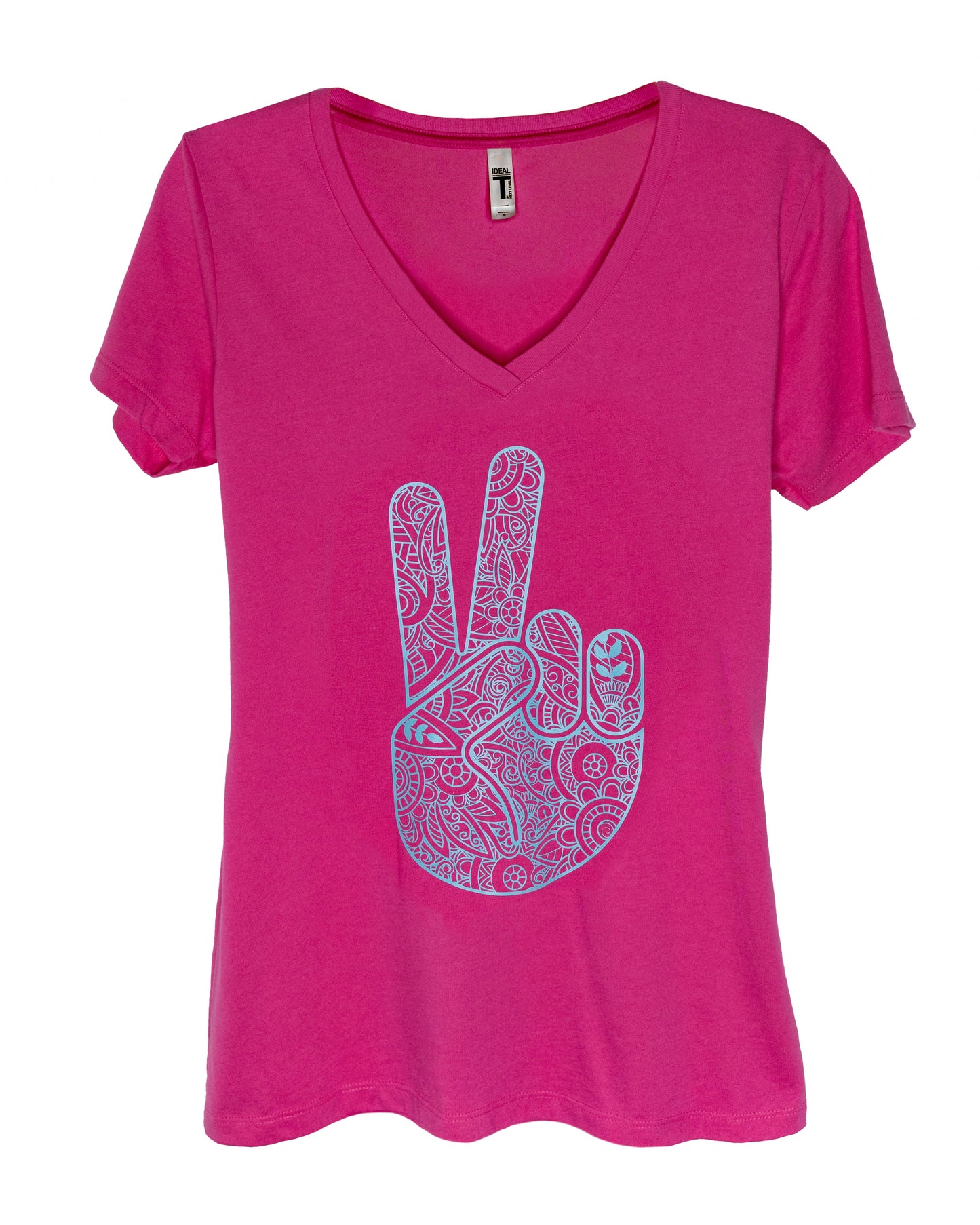 T-shirt - Teal Peace Hand