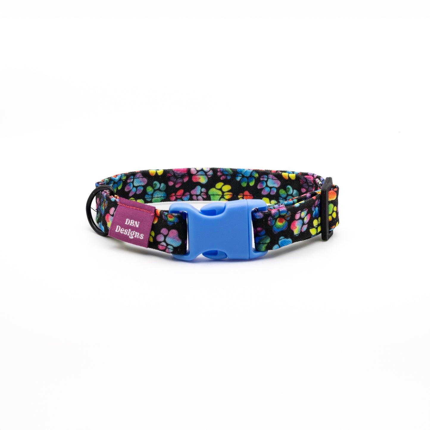 Rainbow Paws Dog Collar - Dark