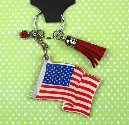 USA Flag Keychain