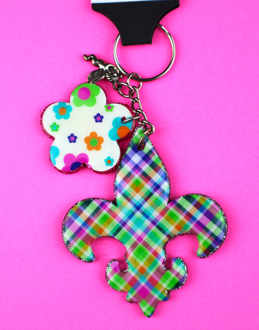 Keychain Fleur de lis - Peace