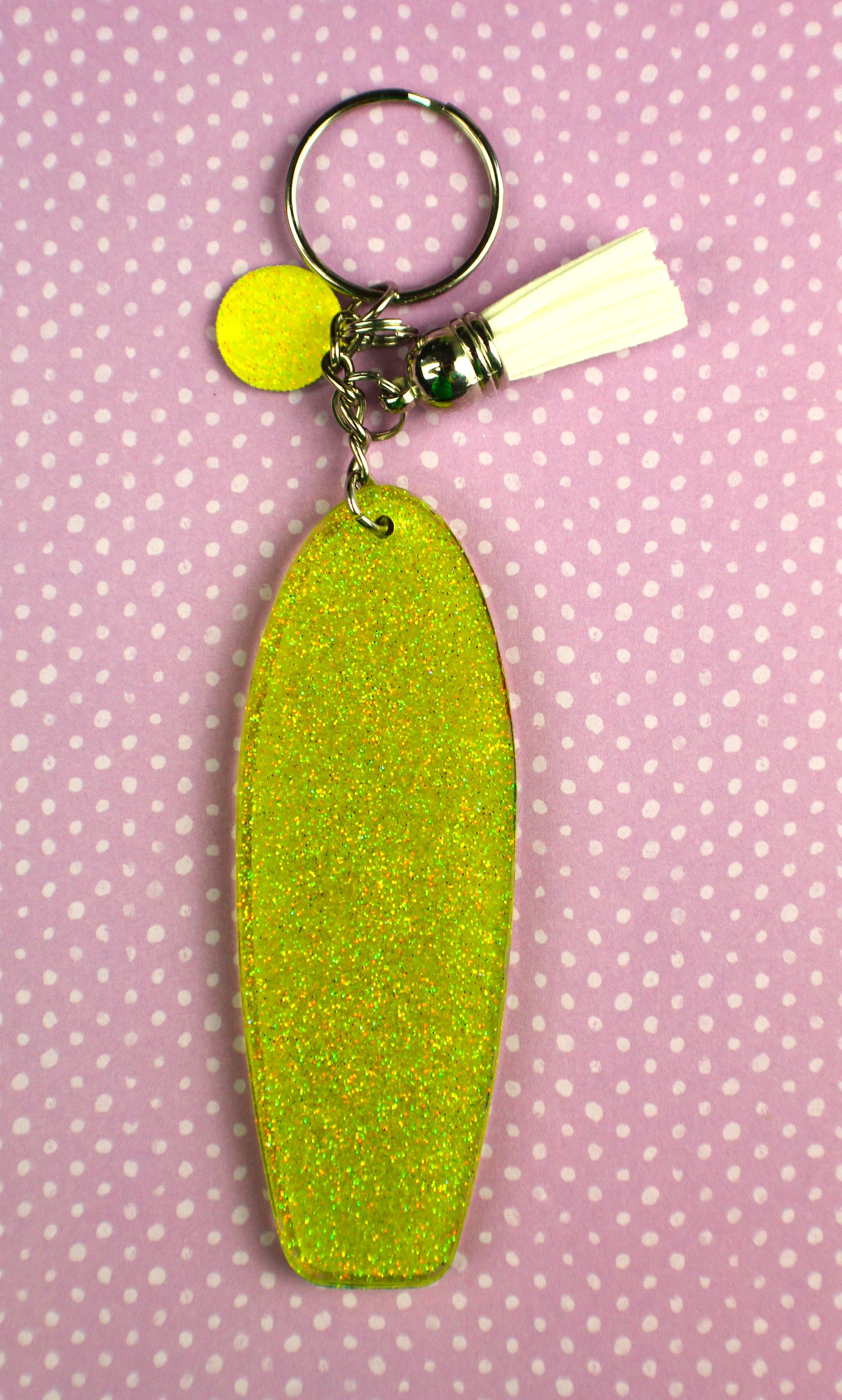 Groovy Surf Board Keychain