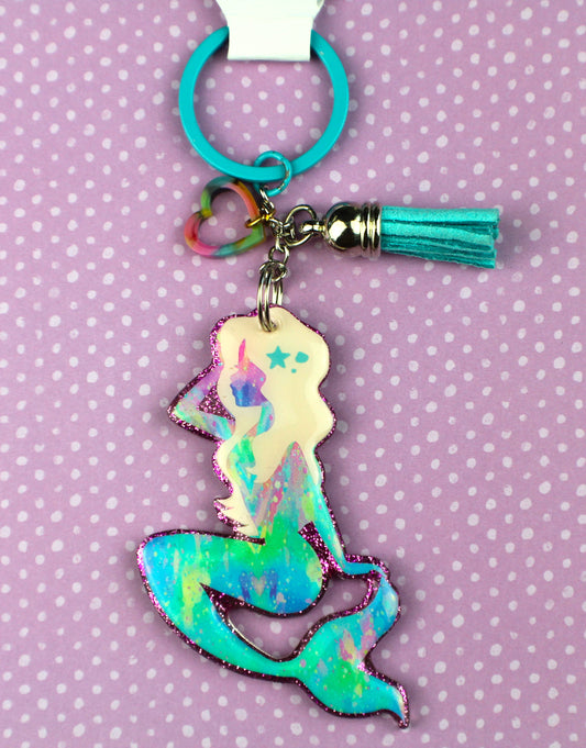 Keychain Mermaid with Love