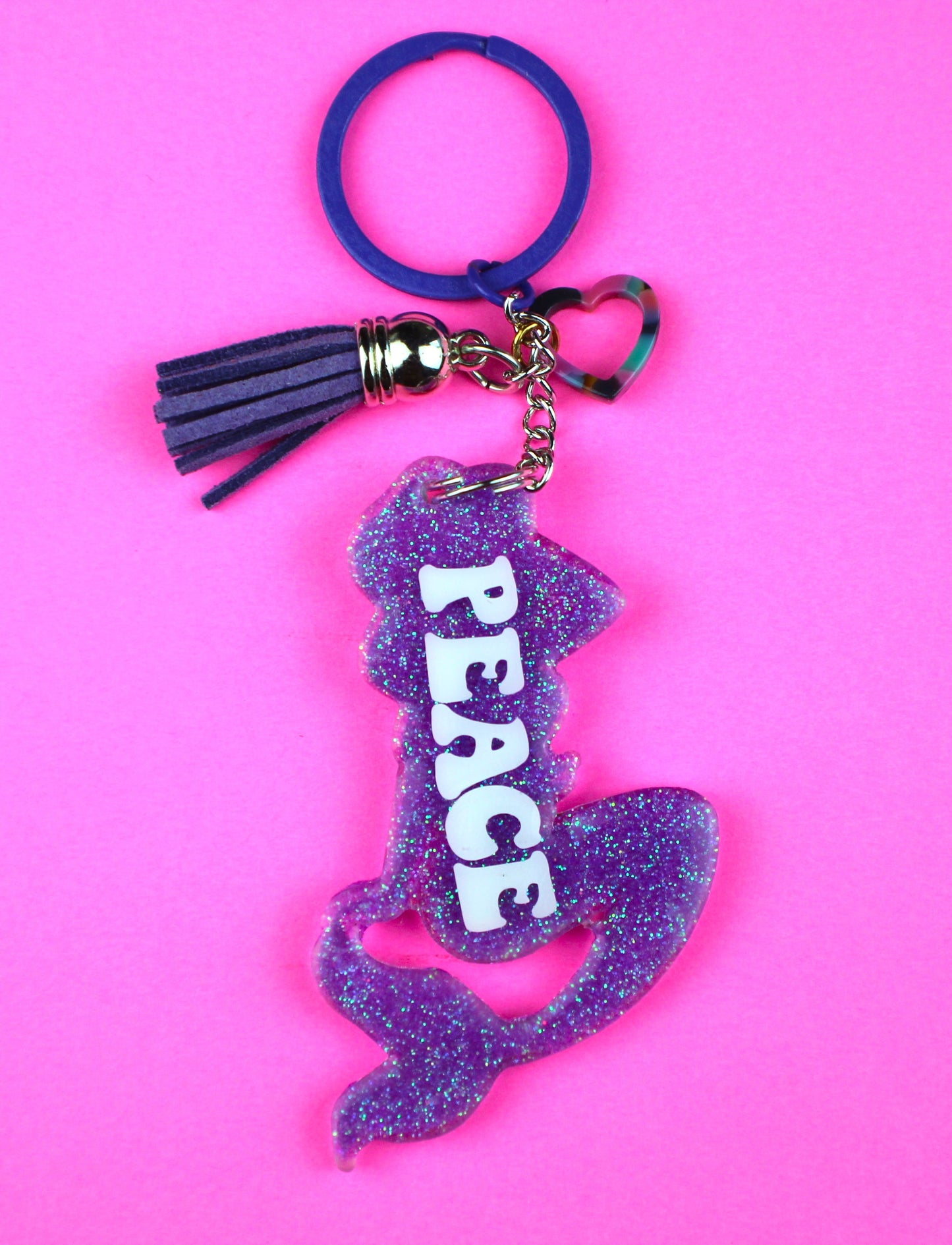 Mermaid Keychain - Peace