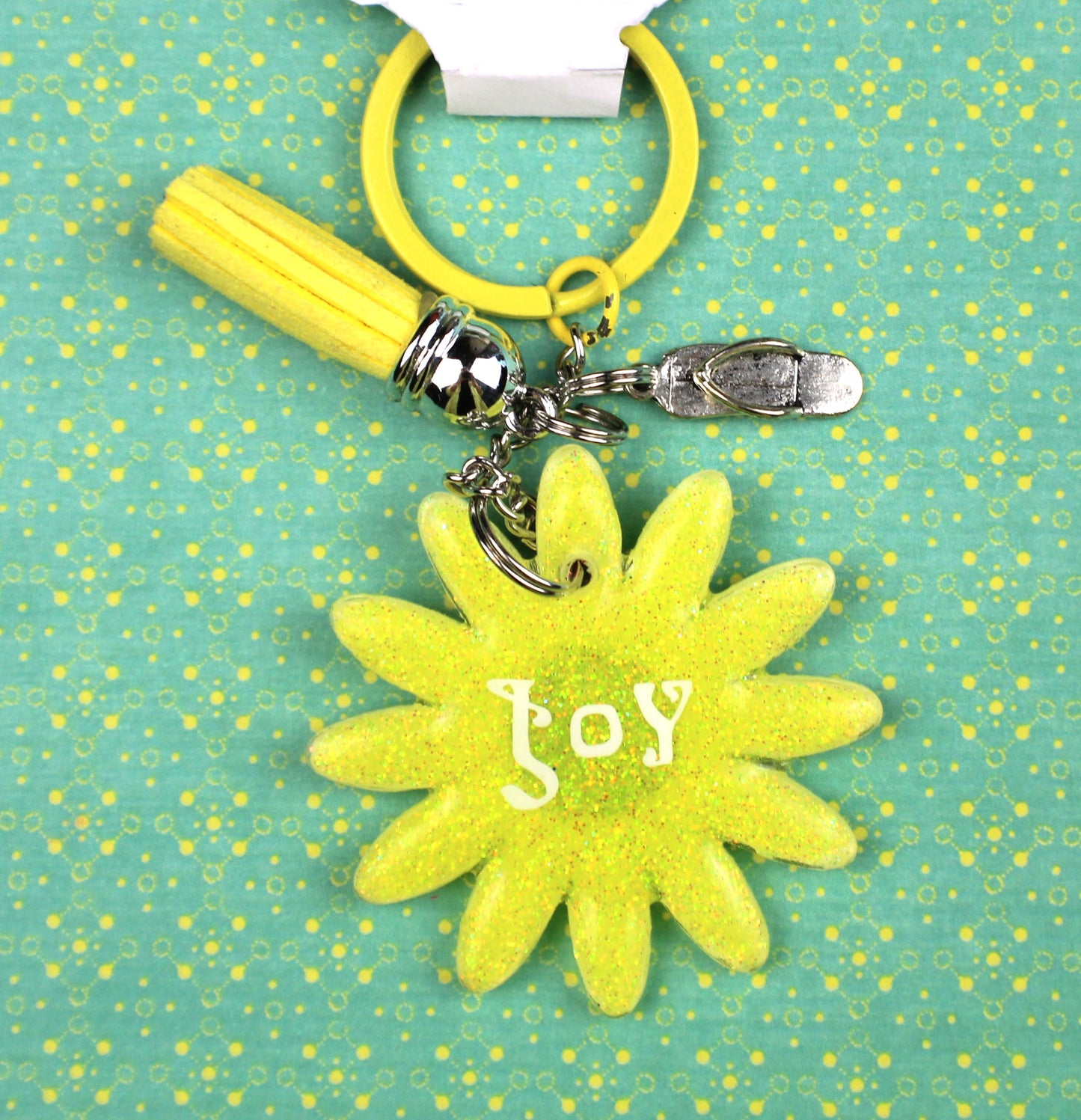 Daisy Yellow Keychain