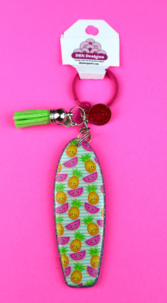 Surf Board Keychain